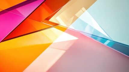 Wall Mural - a captivating scene of multi-colored abstract jigsaw pieces fitting together to form a complete, uni