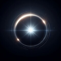 bright circular light with a cosmic feel.