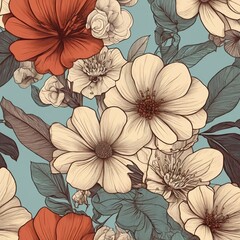  seamless floral background