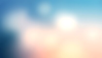 Poster - Abstract Blurred Pastel Sky Background Soft Colors Bokeh Lights Gradient