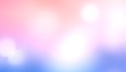 Fototapete - Pastel Pink Blue Gradient Background Soft Blurred Sky Features subtle bokeh effects for a dreamy airy feel.