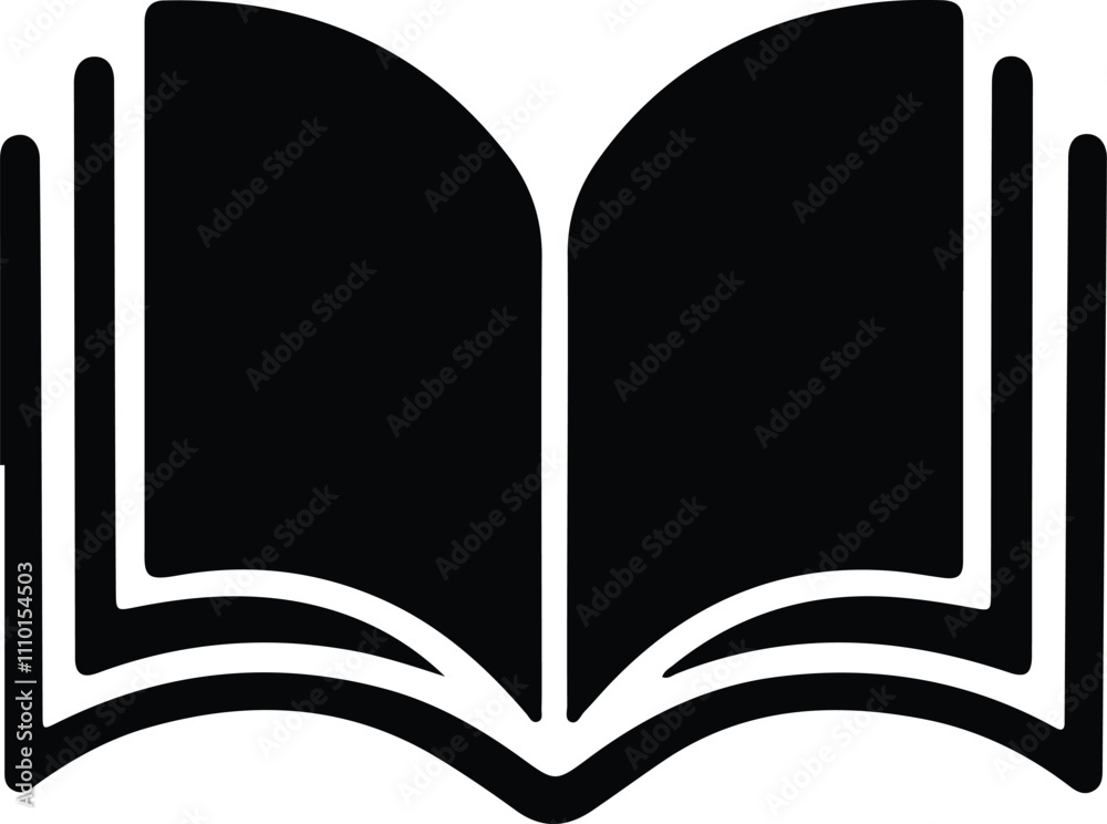 Book icon vector isolated on white background for your web and mobile ...