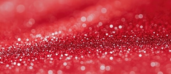 Poster - Red glitter abstract background with sparkling bokeh effect for festive themes and celebrations ideal for holiday and party decorations