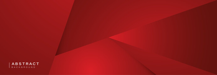 Wall Mural - Abstract Red Geometric Background