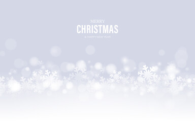 Poster - Elegant Christmas Background with Snowflakes