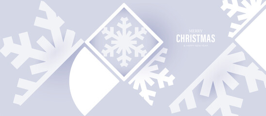 Poster - Elegant Snowflake Christmas Greeting Design