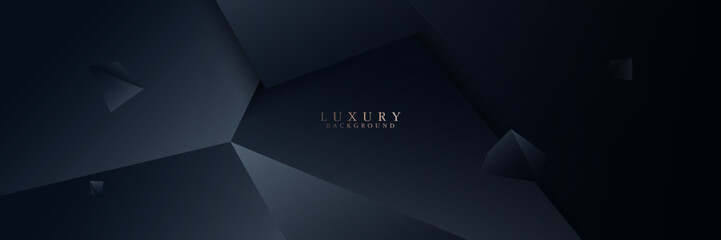Aufkleber - Elegant Dark Luxury Geometric Background