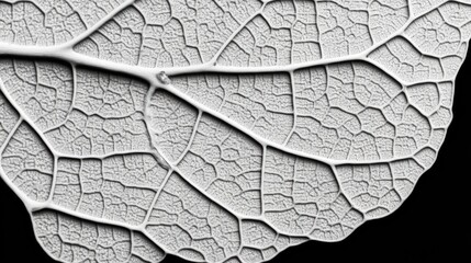 Poster - Intricate detail of dry leaf structure showcasing cell patterns and veins ideal for creative projects and autumn-themed designs