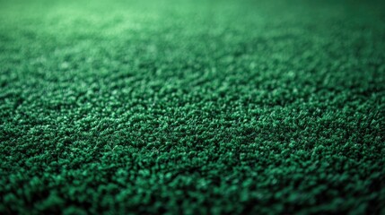 Poster - Textured green carpet close-up with a spacious blank area for interior design concepts or product placement in a modern setting.