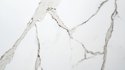 Poster - High resolution close-up of large marble stone showcasing intricate veins and textures on a white background