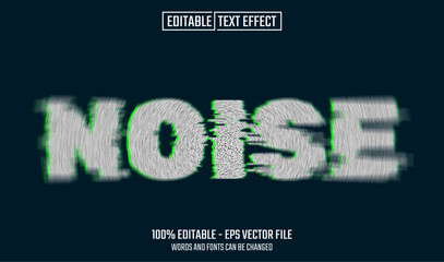 Wall Mural - noise editable text effect