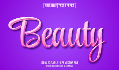 Canvas Print - beauty editable text effect