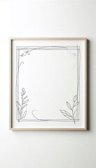 Poster - Minimalist Hand-Drawn Sketch Frame