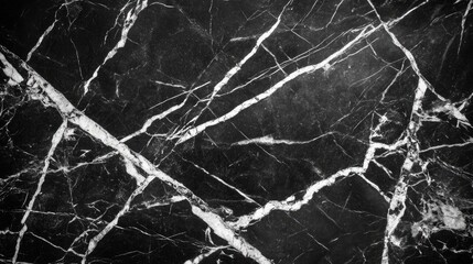 Poster - Black marble texture with intricate white veining high resolution suitable for backgrounds and design projects.