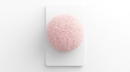 Poster - White clipboard mockup adorned with pink chrysanthemum on a clean white background perfect for elegant presentation designs