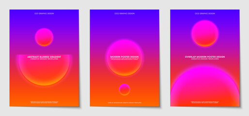 Fototapete - Colorful gradients Vector Design. Futuristic design graphic themes and space for poster and cover design templates. Vector illustration