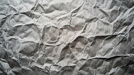 Poster - Crumpled paper texture background showcasing intricate patterns and depth for creative design and artistic projects.
