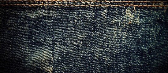 Poster - Denim texture background for spring-themed designs featuring a classic woven pattern suitable for textiles and graphic projects