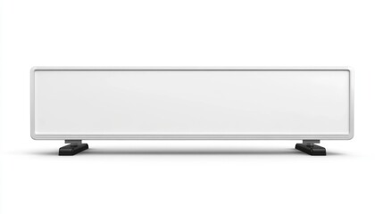 Aufkleber - Blank advertisement billboard on a white background for marketing and promotional displays with ample space for custom content and designs
