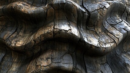 Poster - Detailed close-up of weathered marble stone texture showcasing intricate patterns and natural erosion for design and architectural use.