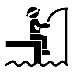 people fishing_3 glyph icon