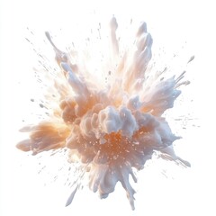 Wall Mural - creamy beige paint explosion.