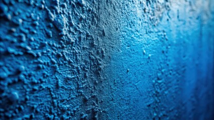 Poster - A textured blue wall with a grainy surface, capturing the essence of a rough exterior.