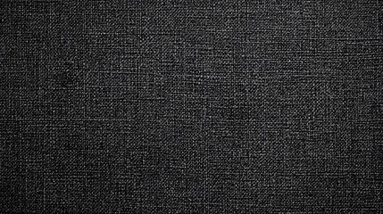 Poster - Black fabric texture closeup showcasing intricate weave pattern ideal for upholstery and design projects abstract background.