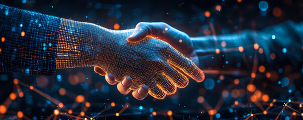 Poster - global business partnership and investment growth with economic data analytics