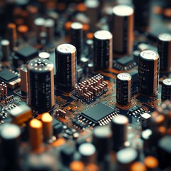 Poster - Microcircuits and radio components from electrical appliances