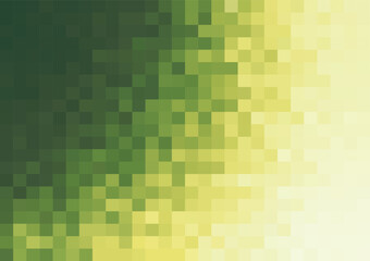 Poster - abstract minimal pixel background in shades of green vector template for poster web banner