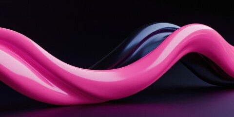 Aufkleber - Pink and black line