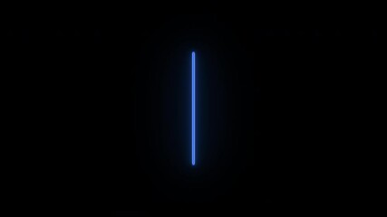 Poster - Neon ufo alien animation, uniform vertical rotation. Glowing neon 3D martian head icon, looped spin. Space alien face, extraterrestrial, martian emoji, humanoid. Blue, azure, violet colors