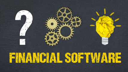 Canvas Print - Financial Software	
