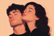 © ADDICTIVE STOCK - Intimate Moment with Couple in Relaxed Embrace Illustration