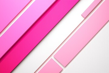 Poster - A clean diagonal split screen with one half in white and the other in soft pastel pink