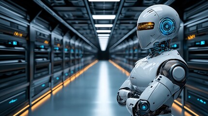 Poster - An AI-powered forex trading bot using historical data for efficient pattern recognition Stock Photo with side copy space