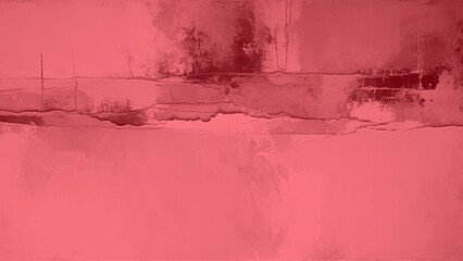 Wall Mural - abstract hand drawn horizontal watercolor background vector texture. red pastel watercolor backgroun