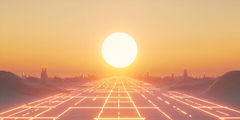 Poster - Sunset Highway to the Future 