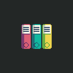 Fototapete - this is file icon in pixel art style ,this item good for presentations,stickers, icons, t shirt design,game asset,logo and project.