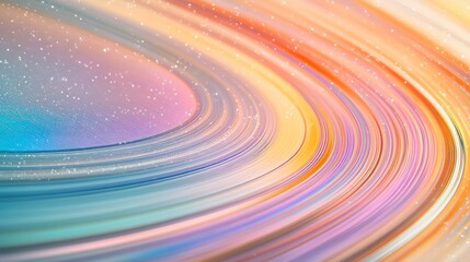 Poster - Close-up of Saturn with stunningly beautiful patterns and colors on a clean white background.