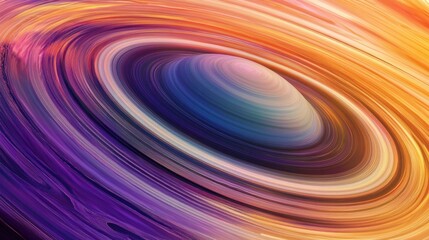 Poster - Close-up of Saturn with stunningly beautiful patterns and colors on a clean white background.