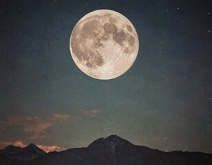 big moon background