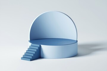 Poster - Minimalist 3D stage for product display or presentations.