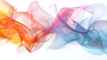 Poster - flame, where flowing waves of color converge and diverge, creating a sense of depth and motion. The background is a rich,