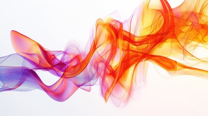 Poster - flame, where flowing waves of color converge and diverge, creating a sense of depth and motion. The background is a rich,
