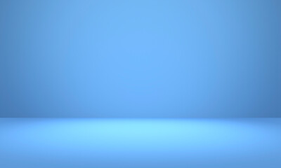 Wall Mural - empty bright light blue studio background, product display with copy space for displaying content de