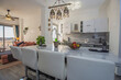 © Paul Vinten - Interior design of luxury apartment living room with kitchen