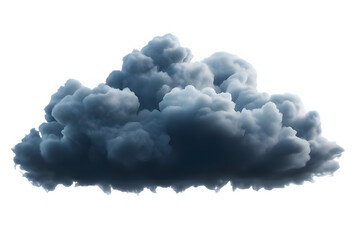 thundercloud cloudscape: dark storm cloud on transparent background