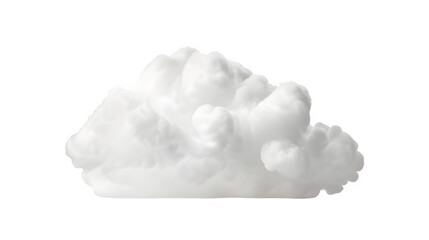 Wall Mural - white bulky cloud on transparent background
